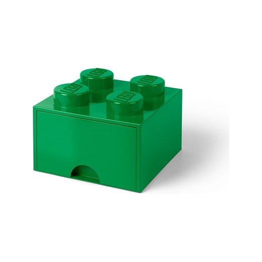 LEGO Pojemnik &quot;Brick 4&quot; w kolorze zielonym z szufladami - 25 x 18 x 25 cm ze sklepu Limango Polska w kategorii Kosze i pudełka na zabawki - zdjęcie 178589138