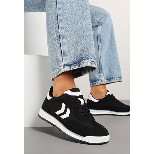 Czarne Sneakersy ze Wzorem Strzałek Faltewia ze sklepu renee.pl w kategorii Buty sportowe damskie - zdjęcie 178591598