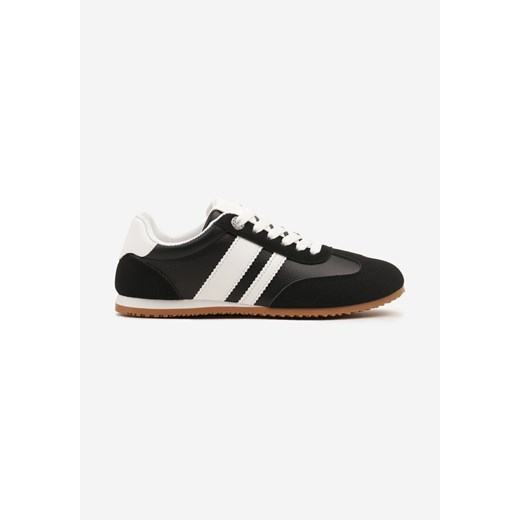 Czarne Sneakersy z Geometrycznymi Paskami Desmira Renee 37 okazja renee.pl
