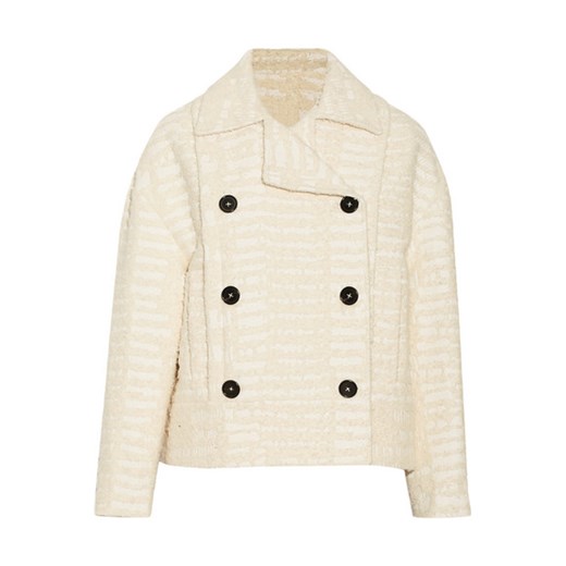 Cotton-blend bouclé-tweed jacket net-a-porter bezowy 