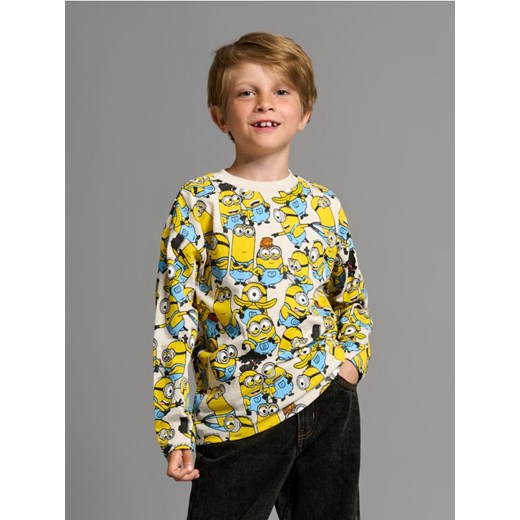 Sinsay - Koszulka Minionki - kremowy ze sklepu Sinsay w kategorii T-shirty chłopięce - zdjęcie 178592867