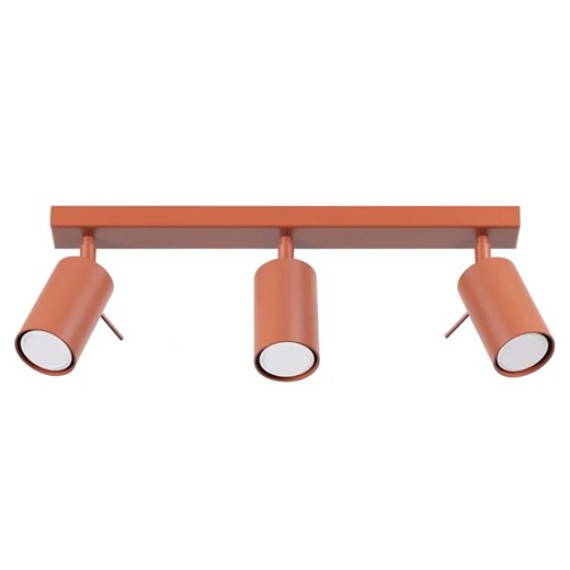 Trzpunktowa czerwona lampa w loftowym stylu - M064-Nona ze sklepu Edinos.pl w kategorii Lampy sufitowe - zdjęcie 178593327