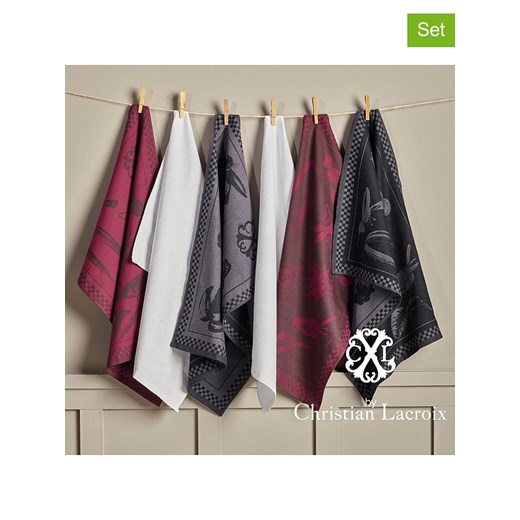 CXL by Christian Lacroix Ściereczki (2 szt.) w kolorze czerwonym do naczyń ze sklepu Limango Polska w kategorii Ścierki kuchenne - zdjęcie 178593696