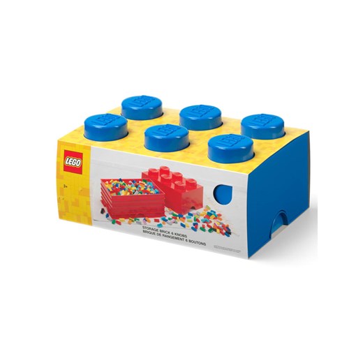 LEGO Pojemnik &quot;Brick 6&quot; w kolorze niebieskim - 37,5 x 18 x 25 cm Lego onesize Limango Polska promocyjna cena