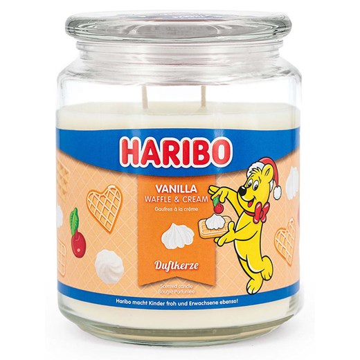 Haribo Świeca zapachowa &quot;Haribo Vanilla Waffle Cream&quot; - 510 g ze sklepu Limango Polska w kategorii Świece i dyfuzory - zdjęcie 178593906