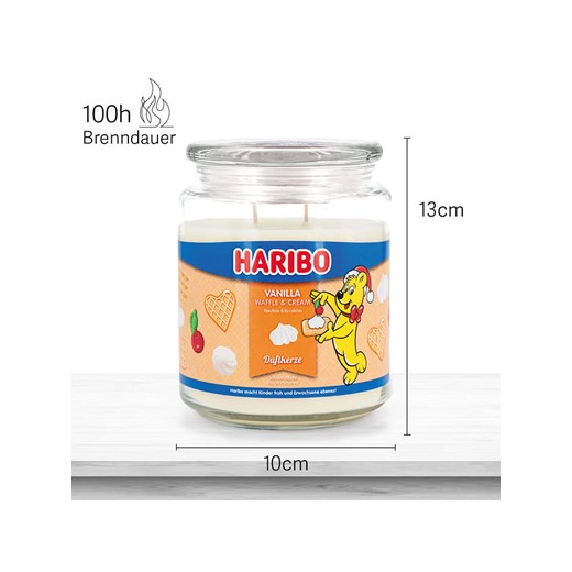 Haribo Świeca zapachowa &quot;Haribo Vanilla Waffle Cream&quot; - 510 g onesize okazja Limango Polska