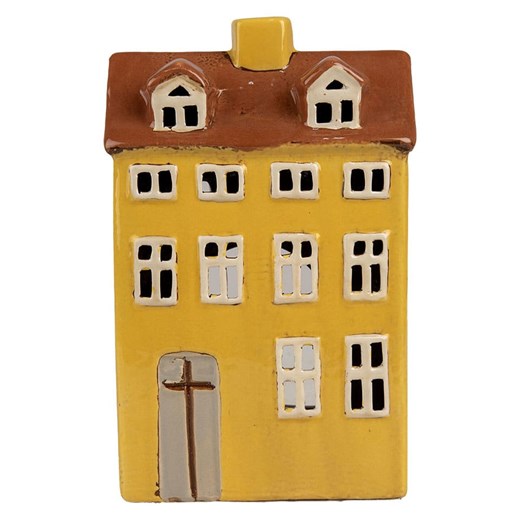 Clayre & Eef Świecznik w kolorze żółtym - 12 x 18 x 8 cm onesize wyprzedaż Limango Polska