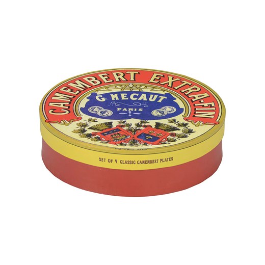 BIA INTERNATIONAL Talerze śniadaniowe (4 szt.) &apos;&apos;Classic Camembert&apos;&apos; ze wzorem - Ø 20 cm ze sklepu Limango Polska w kategorii Talerze - zdjęcie 178594178