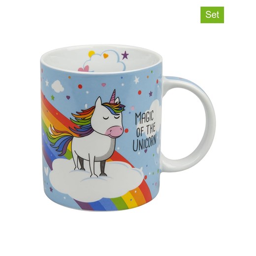 Könitz Kubki (2 szt.) &quot;The Magic of the Unicorn&quot; ze wzorem do kawy - 330 ml ze sklepu Limango Polska w kategorii Kubki - zdjęcie 178594325