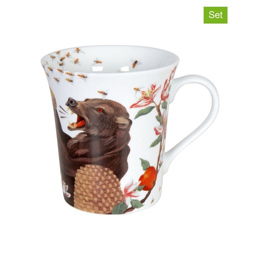 Könitz Kubki jumbo (2 szt.) &quot;Bear and Bees&quot; ze wzorem - 410 ml ze sklepu Limango Polska w kategorii Kubki - zdjęcie 178594327