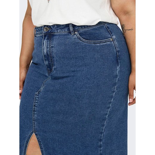 ONLY Carmakoma Spódnica dżinsowa w kolorze niebieskim 52 okazja Limango Polska