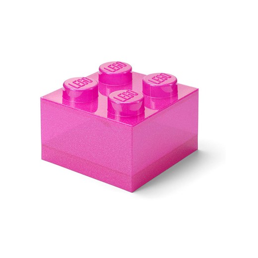 LEGO Pojemnik &quot;Brick 4&quot; w kolorze różowym - 25 x 18 x 25 cm ze sklepu Limango Polska w kategorii Pojemniki kuchenne - zdjęcie 178594396