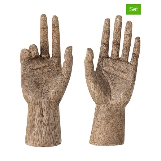 Bloomingville Dekoracje (2 szt.) &quot;Ties&quot; w kolorze jasnobrązowym - 5 x Bloomingville onesize Limango Polska okazja