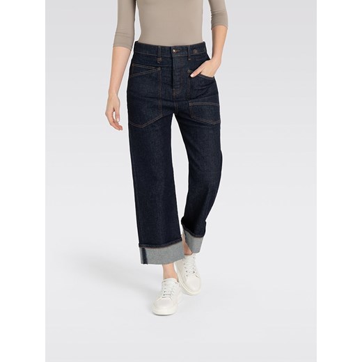 MAC Dżinsy &quot;Baggy&quot; - Straight fit - w kolorze granatowym ze sklepu Limango Polska w kategorii Jeansy damskie - zdjęcie 178594699