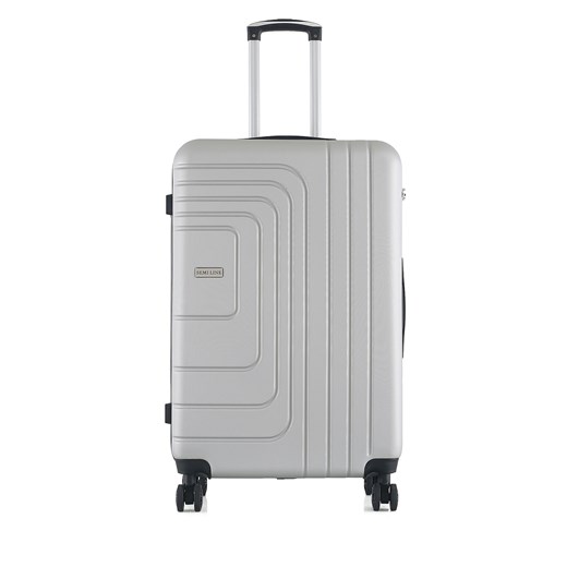Walizka duża Semi Line T5762-4 Srebrny Semi Line one size eobuwie.pl