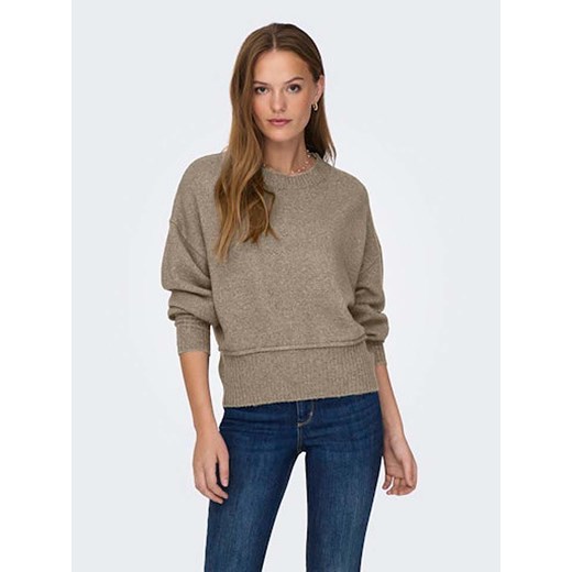 ONLY Sweter w kolorze szarobrązowym ze sklepu Limango Polska w kategorii Swetry damskie - zdjęcie 178595535