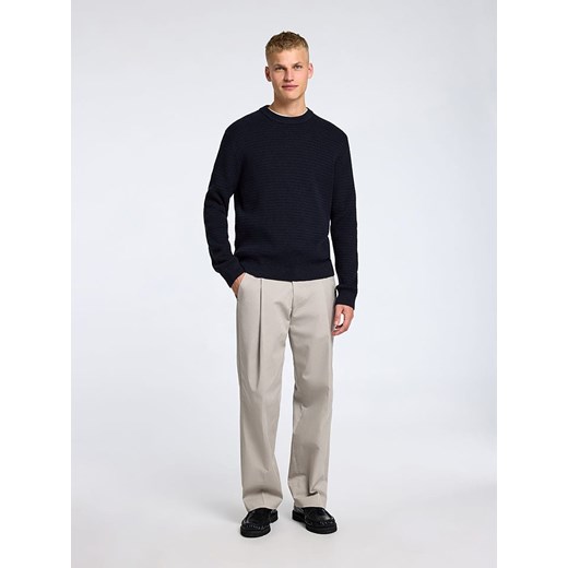 SELECTED HOMME Sweter &quot;Theo&quot; w kolorze granatowym ze sklepu Limango Polska w kategorii Swetry męskie - zdjęcie 178595566