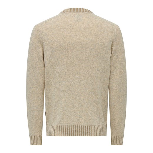 ONLY &amp; SONS Sweter w kolorze beżowym Only & Sons L Limango Polska promocja