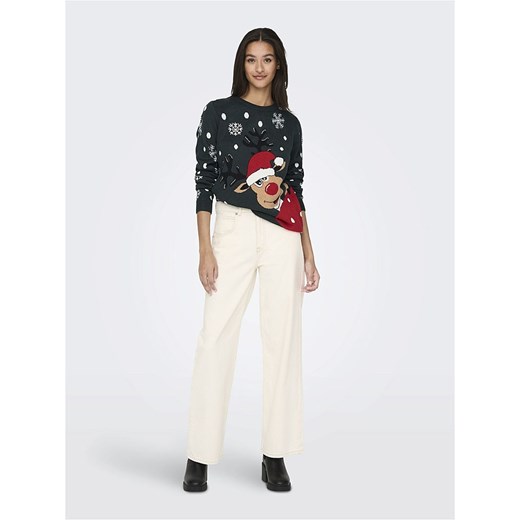 JDY Sweter &quot;Lucia&quot; w kolorze ciemnozielonym Jdy L okazyjna cena Limango Polska