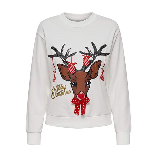 JDY Sweter &quot;Paris&quot; w kolorze białym ze sklepu Limango Polska w kategorii Bluzy damskie - zdjęcie 178595887