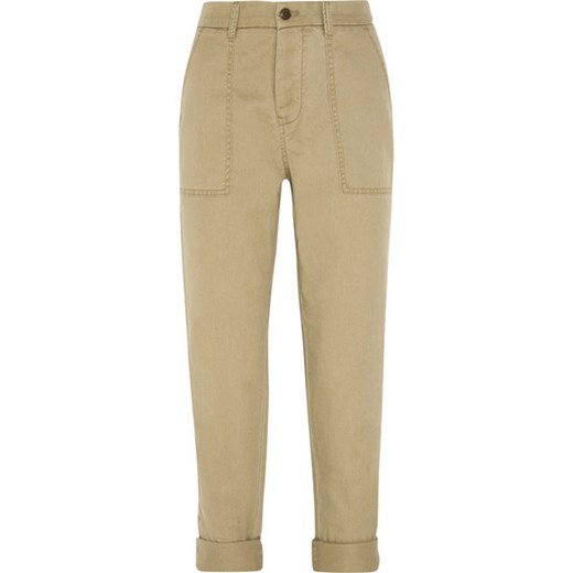 Utility cotton-twill tapered pants net-a-porter bezowy 