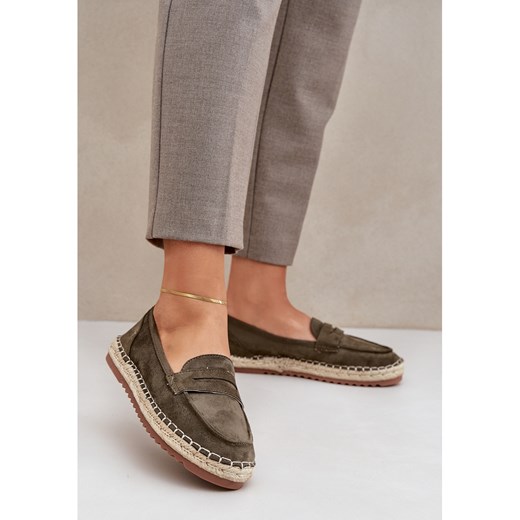 Espadryle damskie casualowe bez zapięcia 