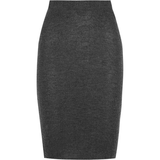 Cashmere pencil skirt net-a-porter szary 