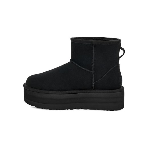 UGG Botki &quot;W Classic Mini Platform&quot; w kolorze czarnym z wełny jagnięcej ze sklepu Limango Polska w kategorii Śniegowce damskie - zdjęcie 178600948