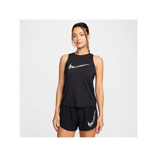 Damska koszulka bez rękawów do biegania z grafiką Dri-FIT Nike One - Czerń ze sklepu Nike poland w kategorii Bluzki damskie - zdjęcie 178601958