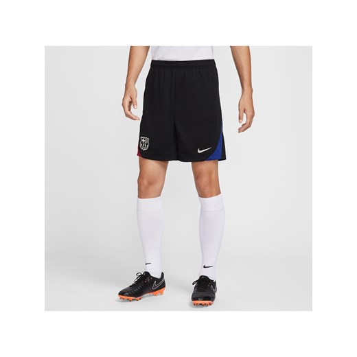 Męskie spodenki piłkarskie z dzianiny Nike Dri-FIT FC Barcelona Strike - Czerń ze sklepu Nike poland w kategorii Spodenki męskie - zdjęcie 178602035