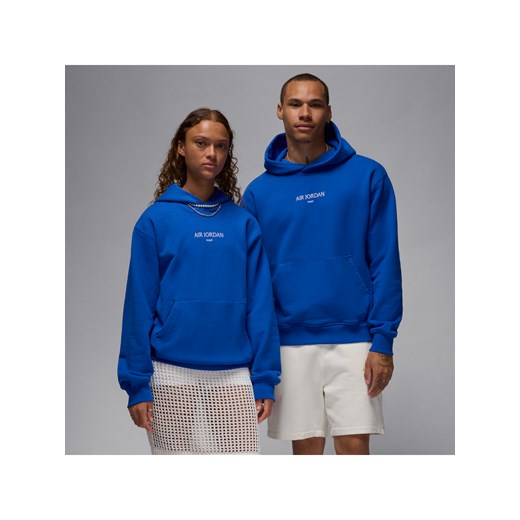 Męska dzianinowa bluza z kapturem Air Jordan Wordmark - Niebieski ze sklepu Nike poland w kategorii Bluzy męskie - zdjęcie 178602275