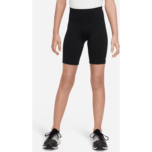 Kolarki dla dużych dzieci (dziewcząt) Nike One - Czerń ze sklepu Nike poland w kategorii Spodenki dziewczęce - zdjęcie 178602385