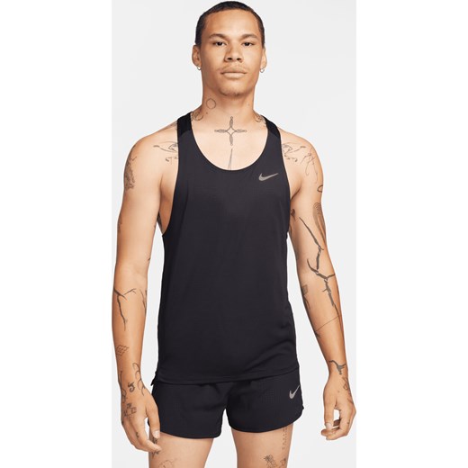 Męska koszulka bez rękawów do biegania Dri-FIT Nike Fast - Czerń ze sklepu Nike poland w kategorii T-shirty męskie - zdjęcie 178602438
