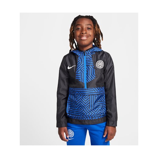 Kurtka piłkarska typu anorak dla dużych dzieci (chłopców) Nike Inter Mediolan Nike XL Nike poland