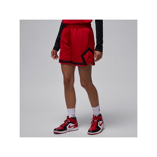Damskie spodenki z motywem rombu Jordan Sport 10 cm - Czerwony ze sklepu Nike poland w kategorii Szorty - zdjęcie 178602919