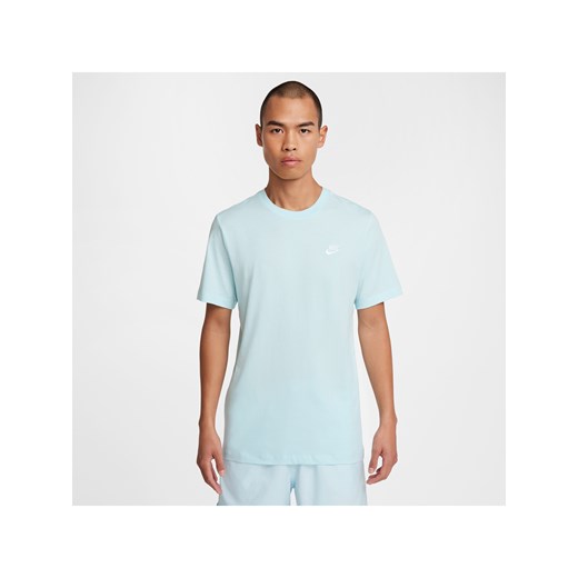 T-shirt męski Nike Sportswear Club - Niebieski ze sklepu Nike poland w kategorii T-shirty męskie - zdjęcie 178602998