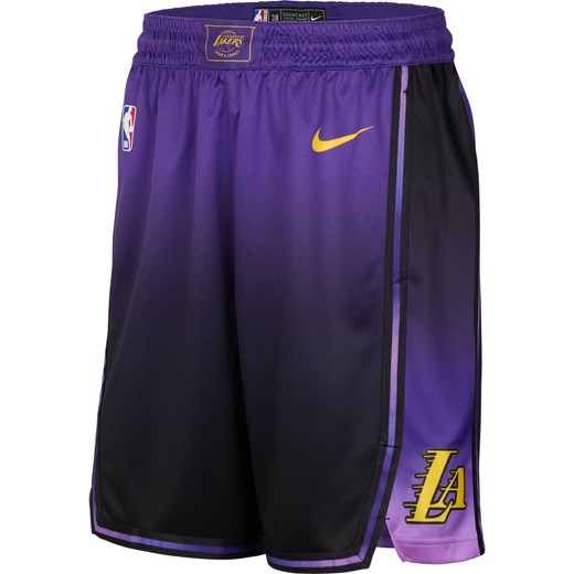 Spodenki męskie Nike Dri-FIT NBA Swingman Los Angeles Lakers City Edition 2024/25 - Fiolet ze sklepu Nike poland w kategorii Spodenki męskie - zdjęcie 178603058