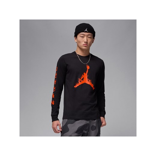 Męski T-shirt z długim rękawem Jordan - Czerń Jordan S Nike poland