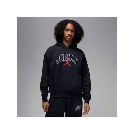 Męska bluza z kapturem o kroju oversize Jordan Brooklyn Fleece - Czerń ze sklepu Nike poland w kategorii Bluzy męskie - zdjęcie 178603196