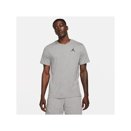 Męski T-shirt z krótkim rękawem Jordan Jumpman - Szary ze sklepu Nike poland w kategorii T-shirty męskie - zdjęcie 178603305