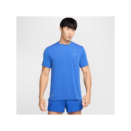 Męska koszulka z krótkim rękawem do biegania Dri-FIT ADV Nike Running Division - Niebieski ze sklepu Nike poland w kategorii T-shirty męskie - zdjęcie 178603345