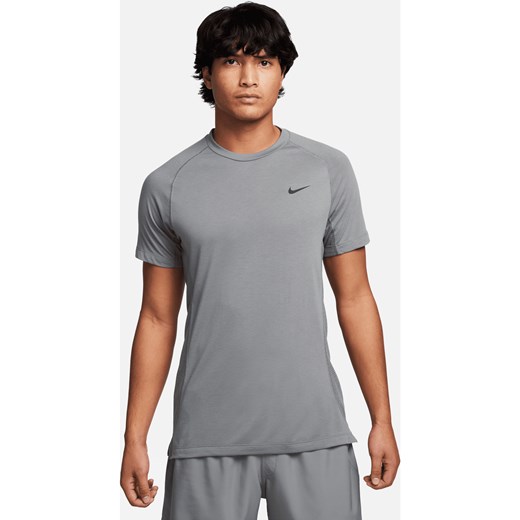 Męska koszulka z krótkim rękawem do fitnessu Dri-FIT Nike Flex Rep - Szary ze sklepu Nike poland w kategorii T-shirty męskie - zdjęcie 178603489