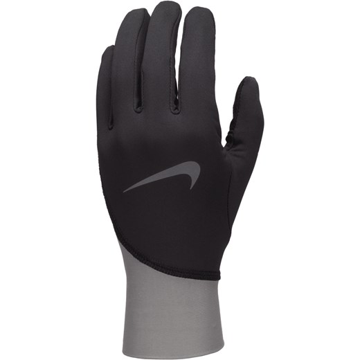 Męskie rękawiczki do biegania o średniej grubości Therma-FIT Nike Pacer - Czerń ze sklepu Nike poland w kategorii Rękawiczki męskie - zdjęcie 178603505