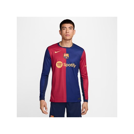 Męska koszulka piłkarska z długim rękawem Nike Dri-FIT FC Barcelona Stadium 2024/25 (wersja domowa) – replika - Niebieski ze sklepu Nike poland w kategorii T-shirty męskie - zdjęcie 178603976