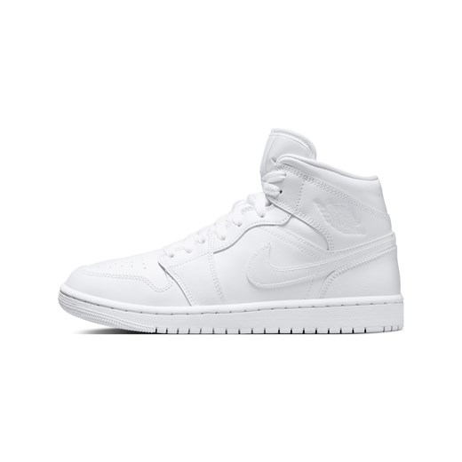 Buty damskie Air Jordan 1 Mid - Biel ze sklepu Nike poland w kategorii Buty sportowe damskie - zdjęcie 178604288