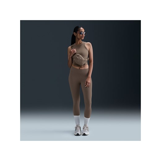 Damskie legginsy o pełnej długości z wysokim stanem zapewniające delikatne wsparcie Nike Zenvy - Brązowy ze sklepu Nike poland w kategorii Spodnie damskie - zdjęcie 178604289
