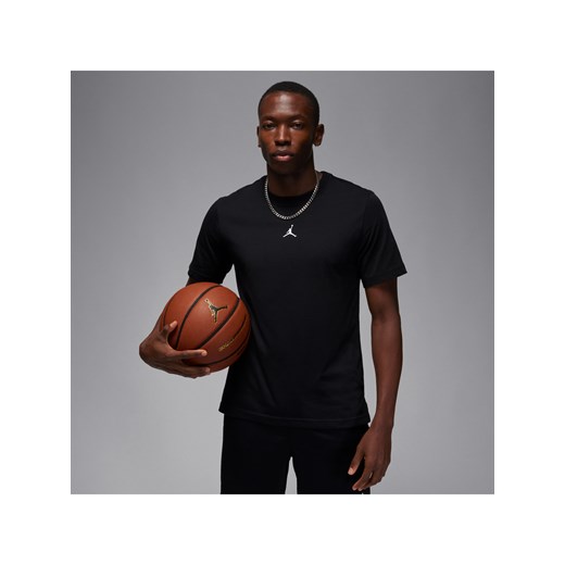 Męska koszulka z krótkim rękawem Dri-FIT Jordan Sport - Czerń ze sklepu Nike poland w kategorii T-shirty męskie - zdjęcie 178604439