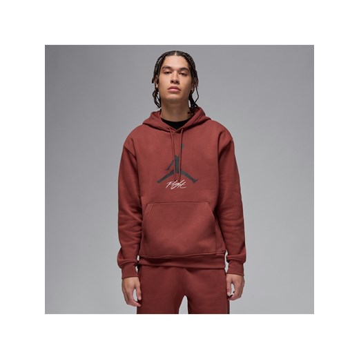 Męska dzianinowa bluza z kapturem Jordan Essentials - Brązowy ze sklepu Nike poland w kategorii Bluzy męskie - zdjęcie 178604499