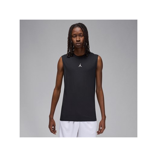 Męska koszulka bez rękawów Dri-FIT Jordan Sport - Czerń ze sklepu Nike poland w kategorii T-shirty męskie - zdjęcie 178604566