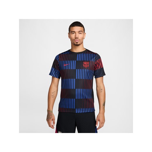 Męska przedmeczowa koszulka piłkarska z krótkim rękawem Nike Dri-FIT FC Barcelona Academy Pro (wersja wyjazdowa) - Czerń ze sklepu Nike poland w kategorii T-shirty męskie - zdjęcie 178604858